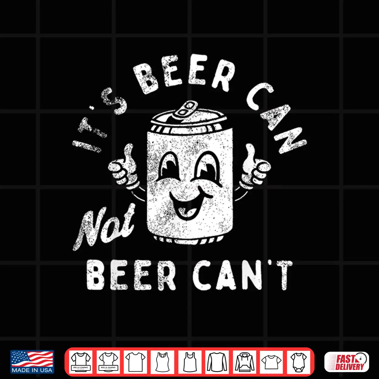 Retro It’S Beer Can Not Beer Can’T Funny Party Drinking Shirt Retro It’S Beer Can Not Beer Can’T Funny Party Drinking Shirt