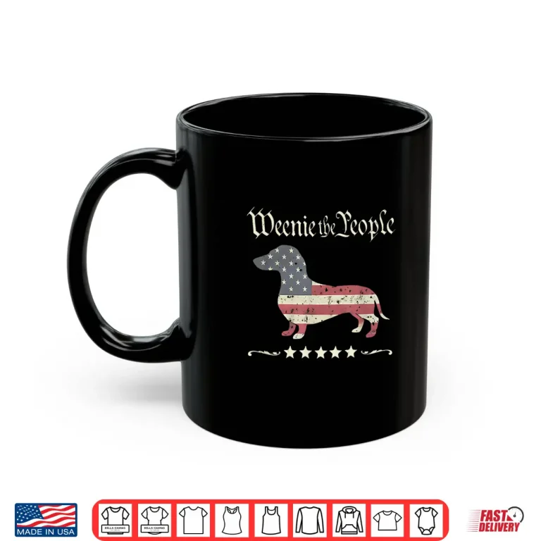 Mug Weenie The People Dachshund 4th Of July Shirt 1