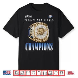 Oklahoma City Thunder Ring Nba Champions 2025 Shirt