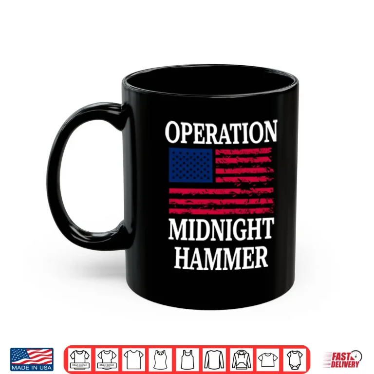 Mug Operation Midnight Hammer with American Flag Shirt