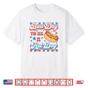 Bad Day To Be A Hot Dog Funny Bbq Grilling 4Th Of July Shirt
