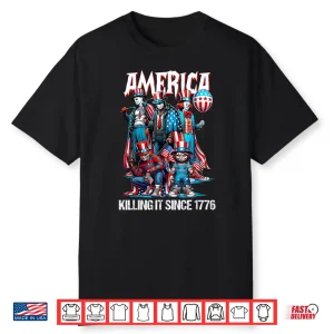 Funny America Killing It Since 1776 Horror Shirt