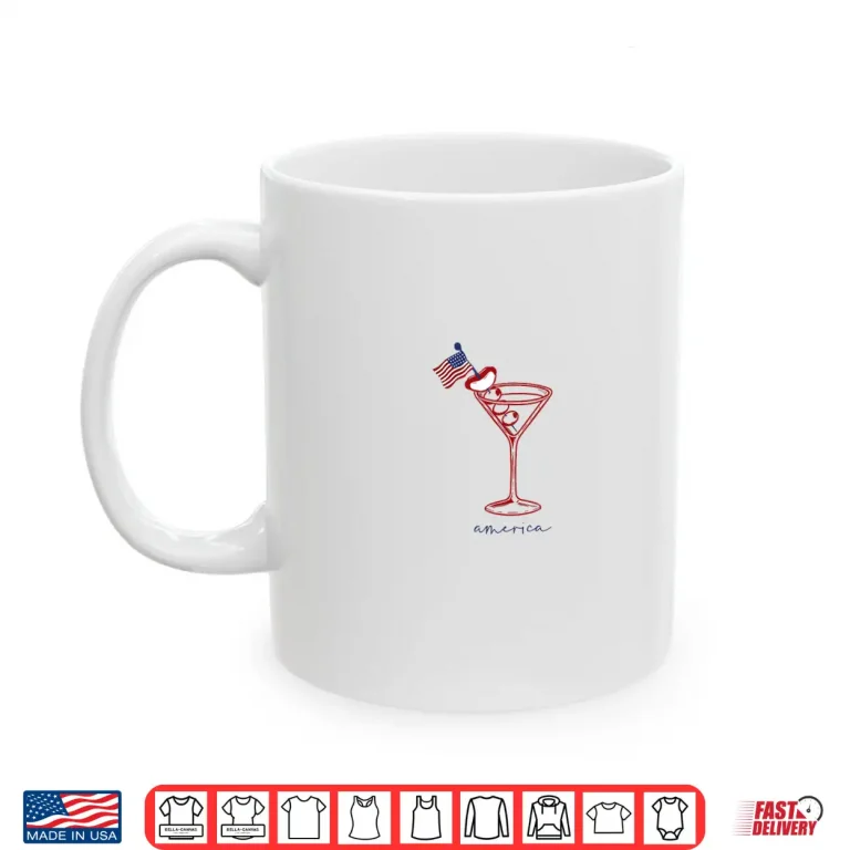 Mug 4th Of July Funny Hot Dog Martini Shirt