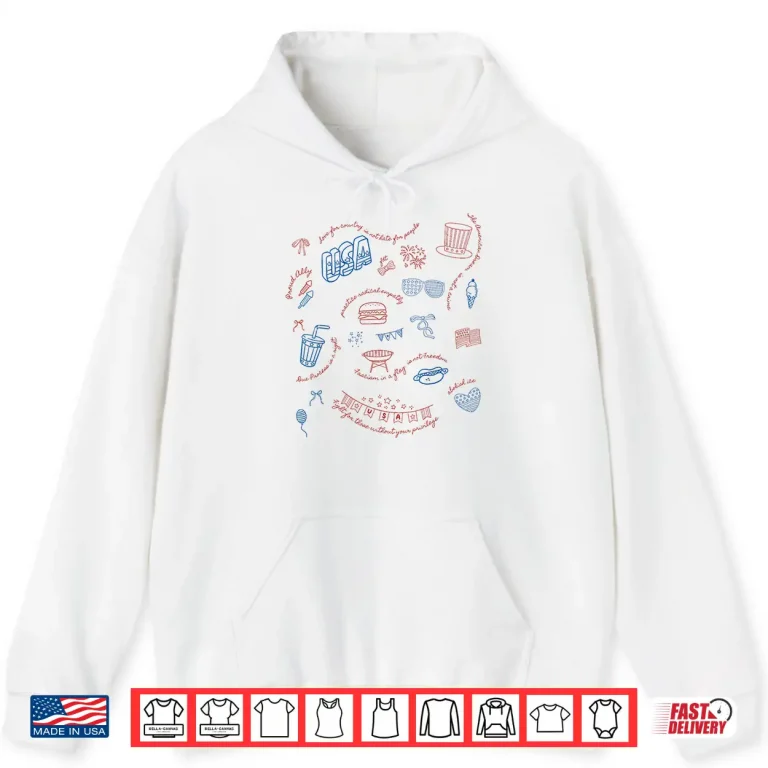 Hoodie Liberal 4th of July Subtle Message Resist Trump Patriotic Shirt