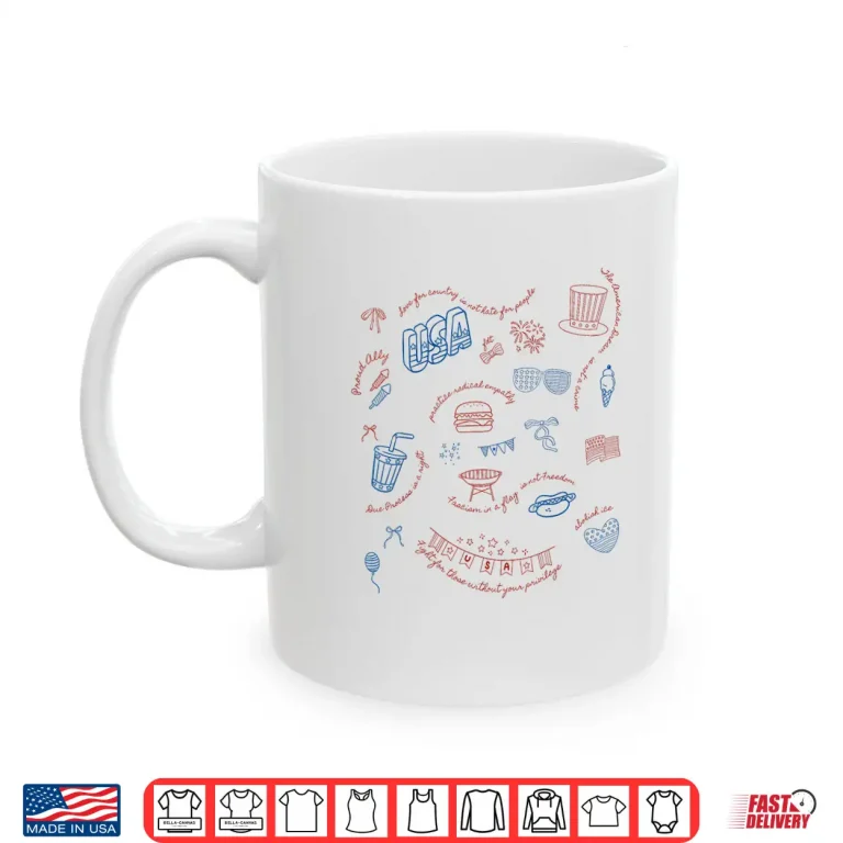 Mug Liberal 4th of July Subtle Message Resist Trump Patriotic Shirt