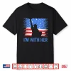 4Th Of July I’M With Her Usa American Flag Shirt