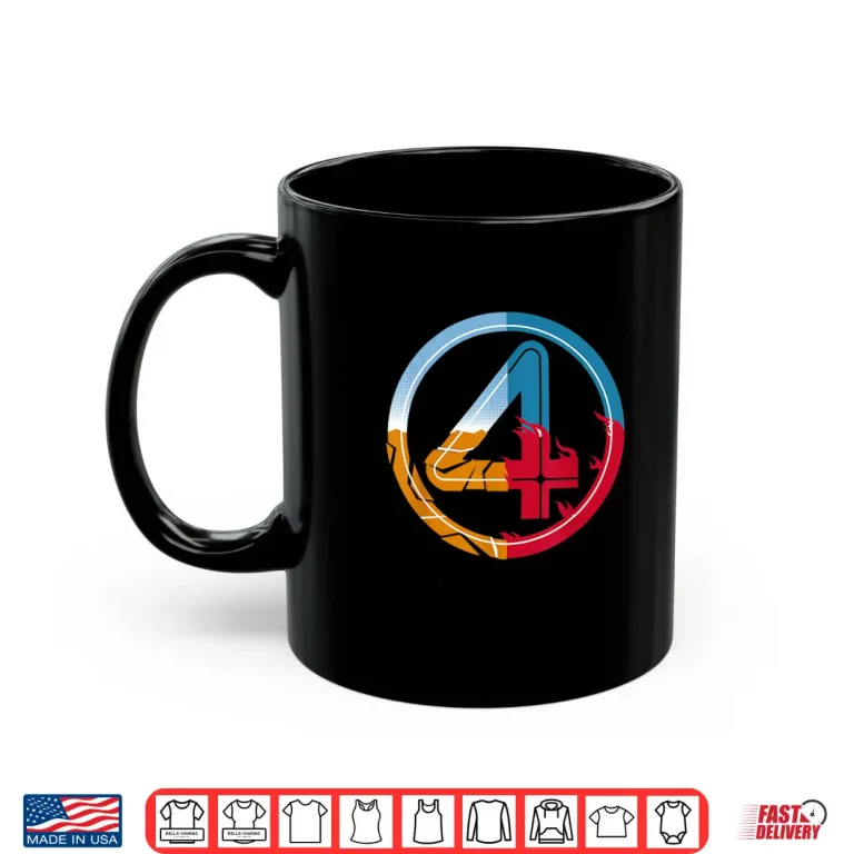 Mug Marvel The Fantastic Four First Steps Super Powered 4 Logo Shirt