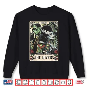 Sweatshirt The Monster Frankenstein And Bride The Lovers Tarot Card Shirt