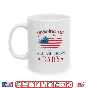 Mug Growing An All American Baby Pregnancy Announcement Shirt 1