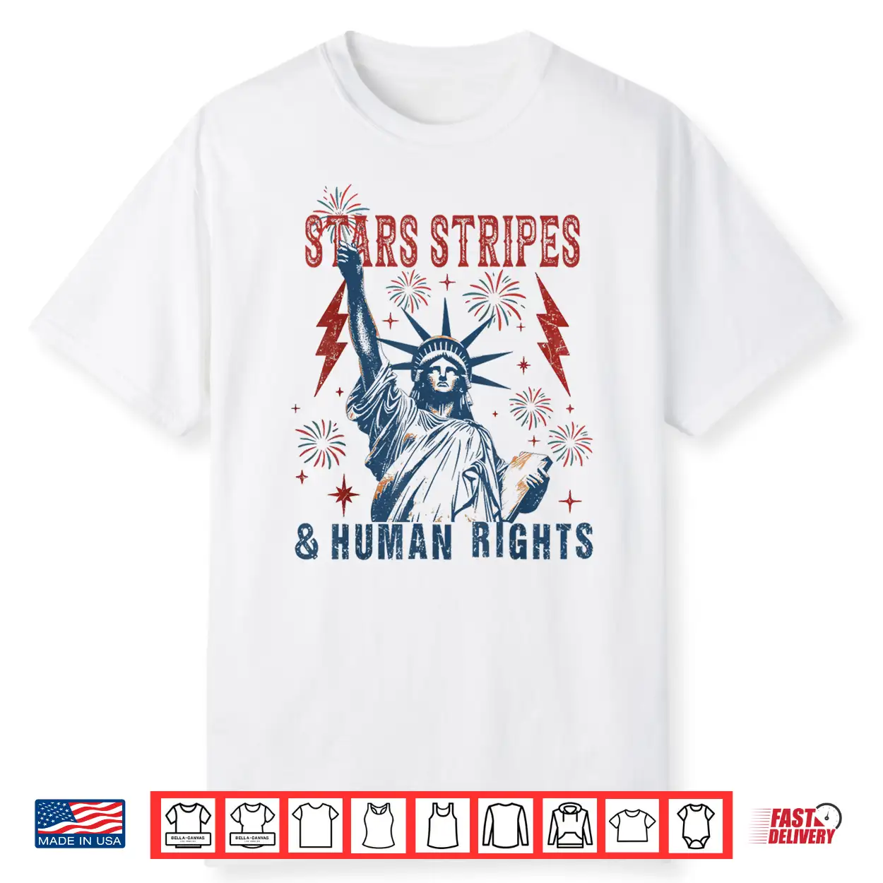 Stars Stripes And Human Rights Funny 4Th Of July Political Shirt Stars Stripes And Human Rights Funny 4Th Of July Political Shirt
