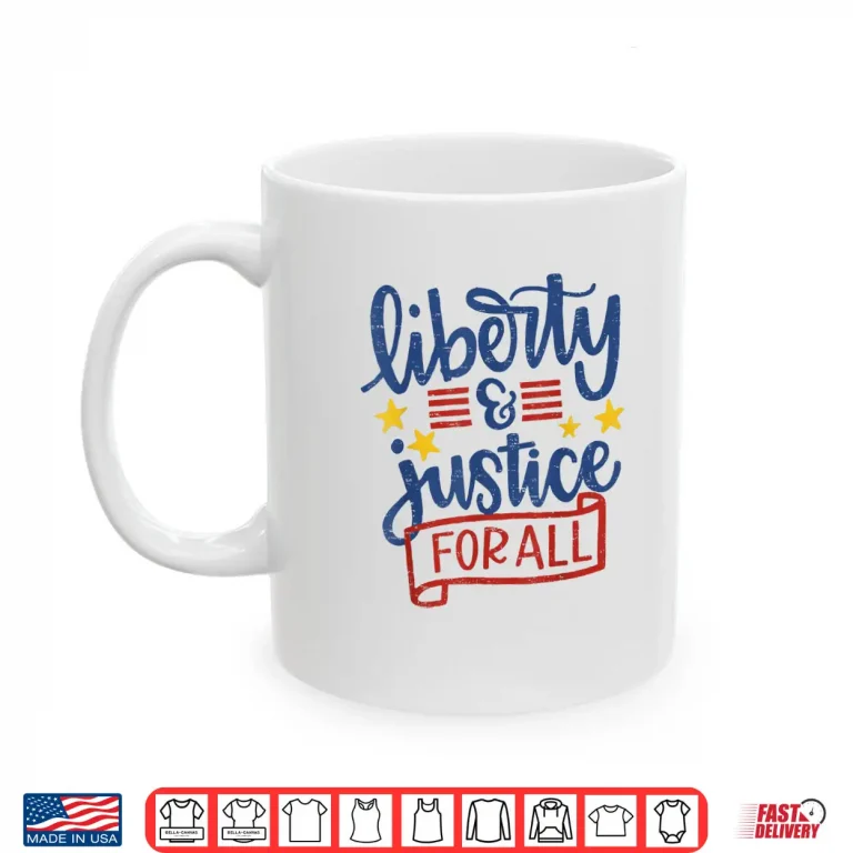 Mug Retro Liberty And Justice For All Shirt 1