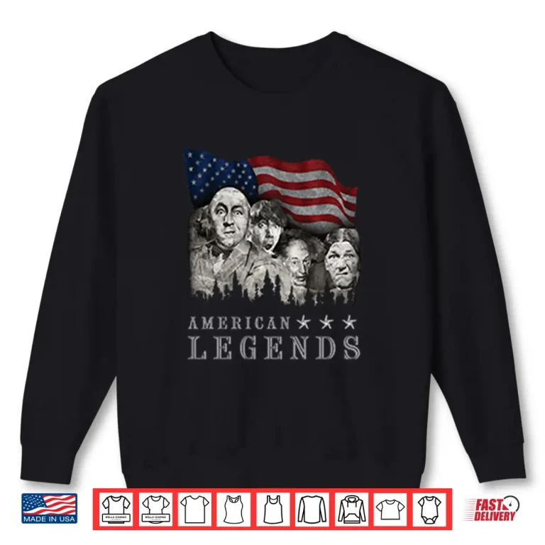 Sweatshirt American Legends Rushmorons The Three Stooges Shirt