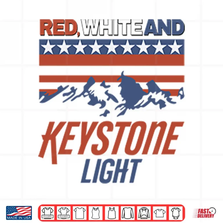 Design Red White And Keystone Light 4th Of July Shirt