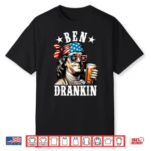 Ben Drankin Benjamin Franklin Men Women 4Th Of July Usa Flag Shirt