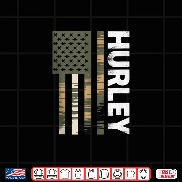 Design 4th July Hurley KY Vintage Us American Flag Retro Shirt 1