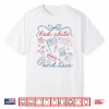 Coquette Bow Red White And Due 4Th Of July Pregnancy Reveal Shirt