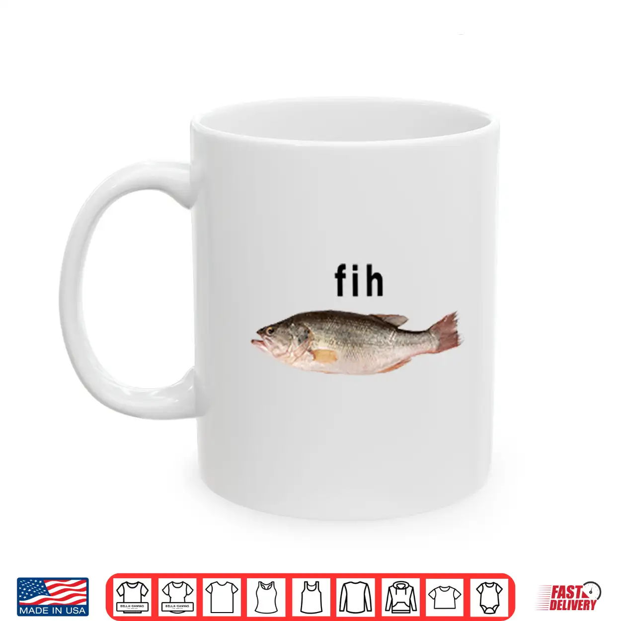 Fih Funny Misspelled Fish Meme Shirt Fih Funny Misspelled Fish Meme Shirt