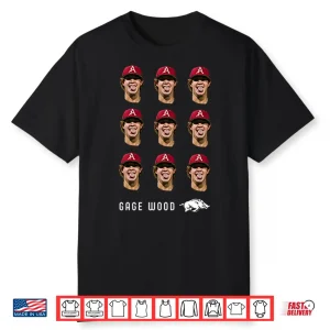 Gage Wood Arkansas Razorbacks Shirt