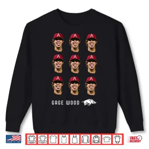 Gage Wood Arkansas Razorbacks Shirt 2 Sweatshirt Gage Wood Arkansas Razorbacks Shirt