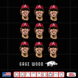 Gage Wood Arkansas Razorbacks Shirt 4 Design Gage Wood Arkansas Razorbacks Shirt