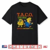 Funny Taco Trump Always Chickens Out T.A.C.O Shirt