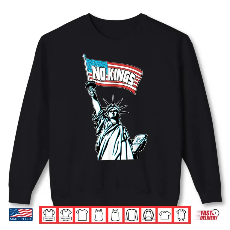 Sweatshirt No Kings In America Save Democracy I Dissent Anti Trump Shirt