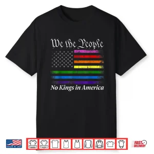 No Kings In America We The People Us Flag Shirt