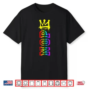 No Kings Protest Sign Vertical Lgbt Pride Shirt