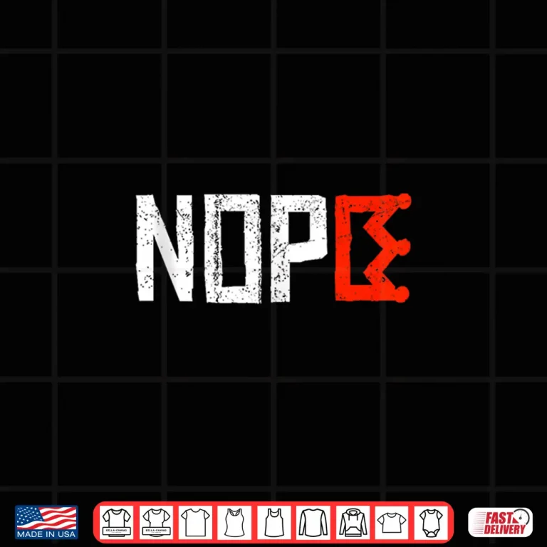 Design No Kings Nope Protest Sign Horizontal Shirt