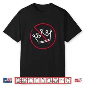 No Kings Protest Simple Drawing Shirt
