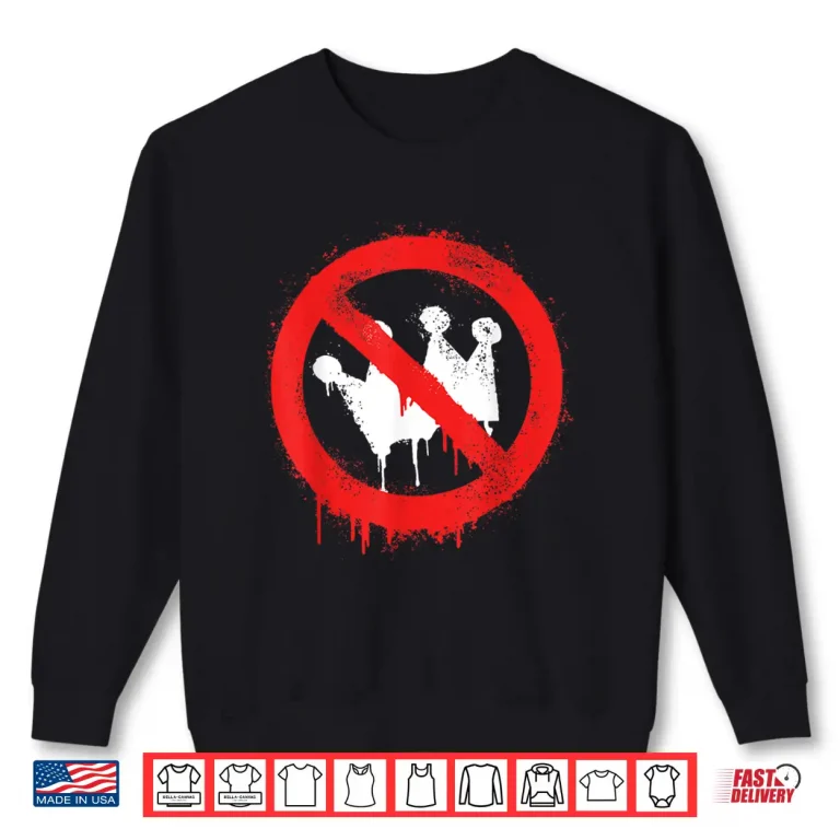 Sweatshirt No Kings Protest Stop Sign Shirt