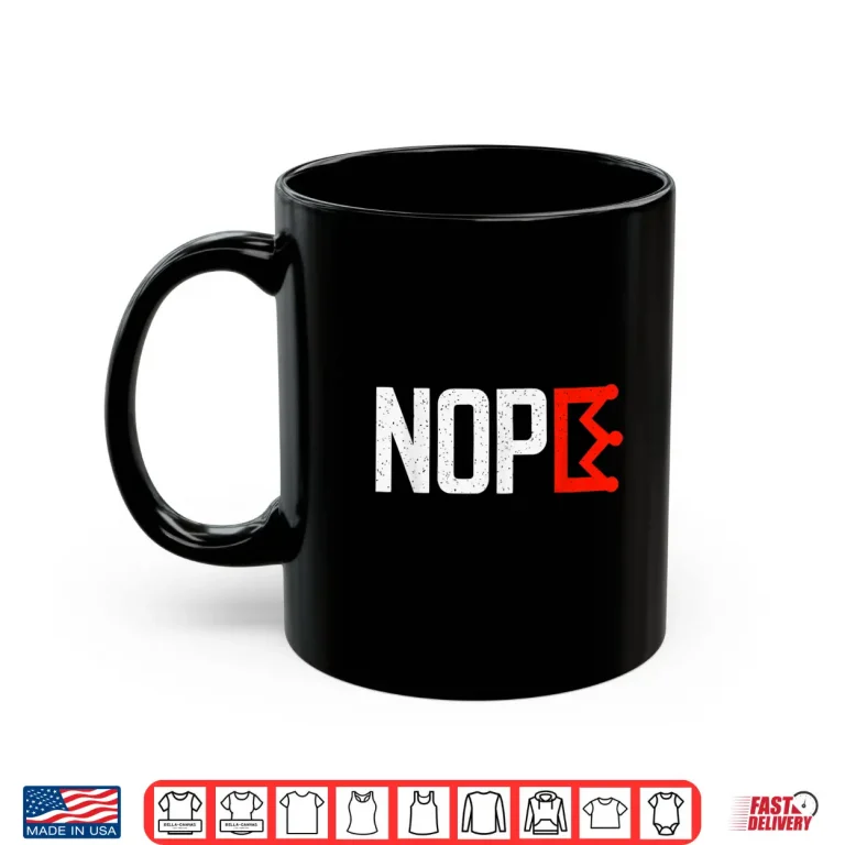 Mug Retro Vintage Horizontal No Kings Nope Protest Sign Shirt
