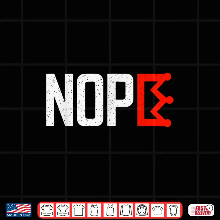 Design Retro Vintage Horizontal No Kings Nope Protest Sign Shirt