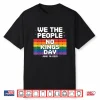 Retro We The People No Kings Day June 14 Lgbt Pride Shirt