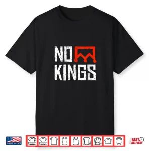 Womens No Kings Protest Sign Shirt