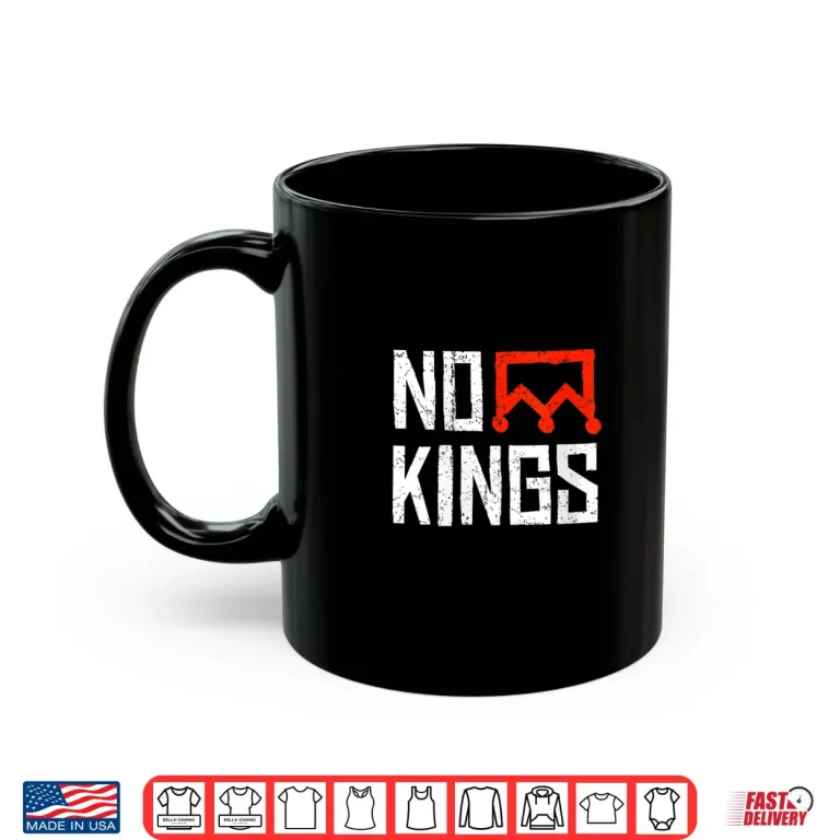 Mug Womens No Kings Protest Sign Shirt