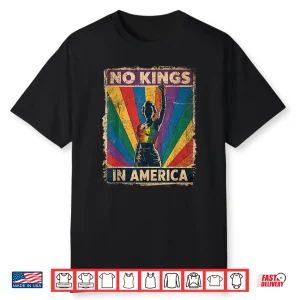 Funny No Kings In America Lgbt Retro Shirt