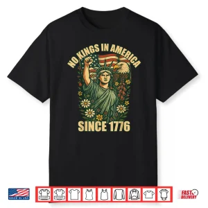 No Kings In America Statue Of Liberty Justice For Immigrants Shirt