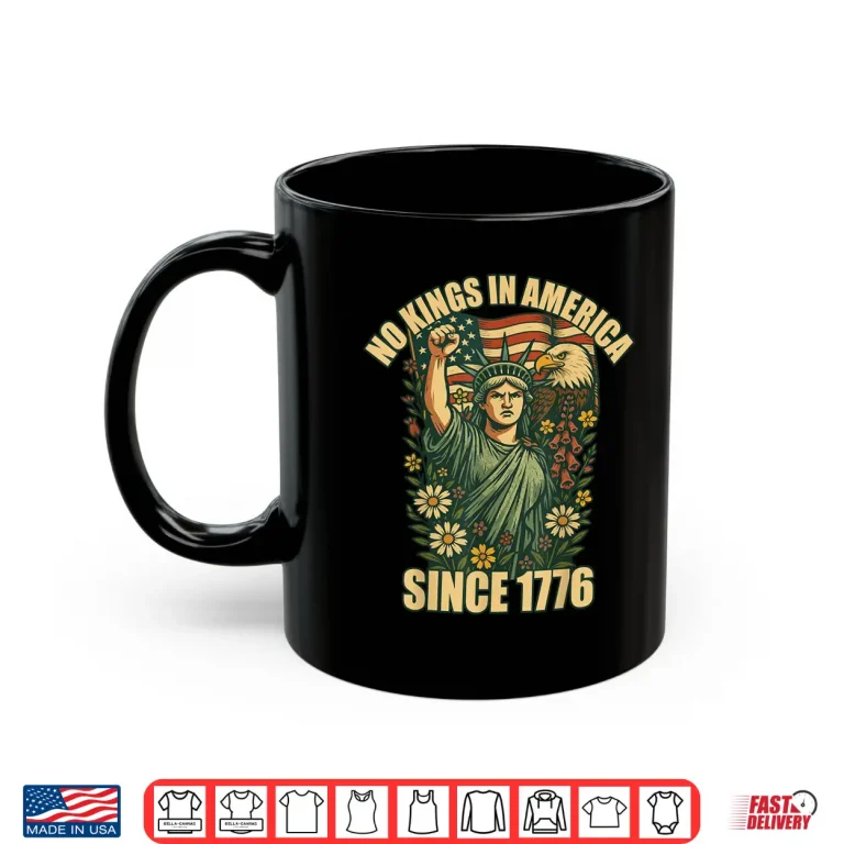 Mug No Kings In America Statue Of Liberty justice For Immigrants Shirt
