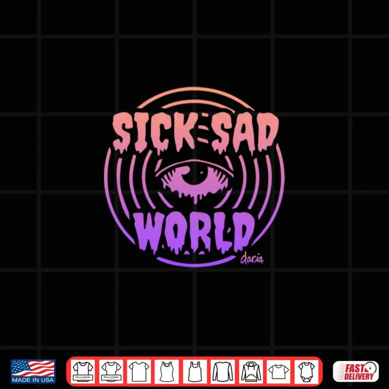 Design Sick Sad World Gradient Shirtt