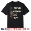 Legend Husband Dad Papa Vintage American Flag Fathers Day Shirt