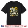 No King In American Retro Floral 70S Democracy Shirt