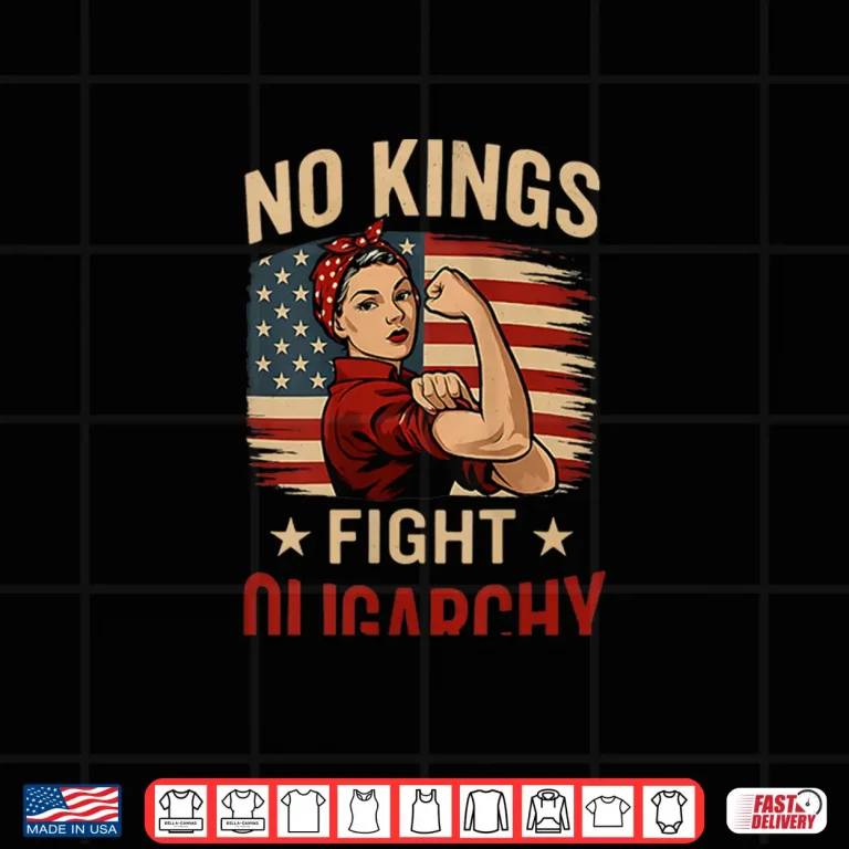 Design No Kings Fight Oligarchy Patriotic 4th Of July Womens Vintage Shirt