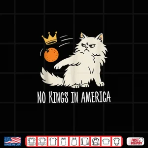 Design No Kings In America Funny Cat Shirt