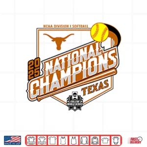 Design Texas Longhorns Softball National Champs 2025 WCWS Shirt
