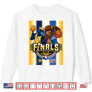 Indiana Pacers Vs Oklahoma City Thunder 2025 Nba Finals Mascot Shirt 2 Sweatshirt Indiana Pacers Vs Oklahoma City Thunder 2025 NBA Finals Mascot Shirt