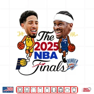 Design Indiana Pacers Vs Oklahoma City Thunder The 2025 NBA Finals Signature Shirt