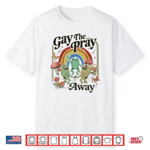 Gay The Pray Away Retro Cottagecore Frog And Toad Shirt