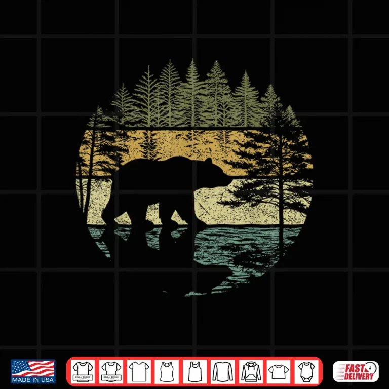 Design Forest Bear Retro Shirt