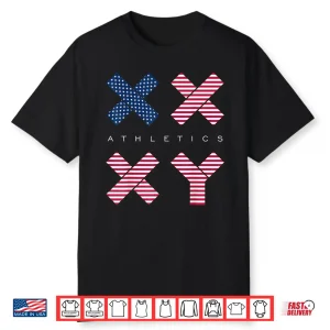 Gender Genetic American Flag Xx Xy Athletics Shirt